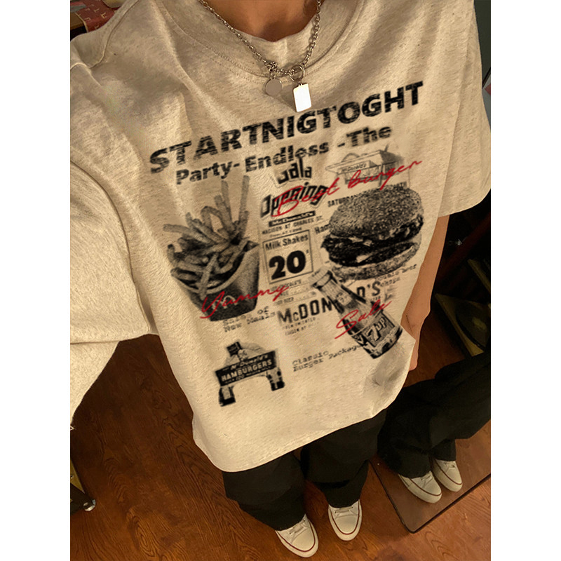 欧美潮牌宽松纯棉重磅t恤男短袖