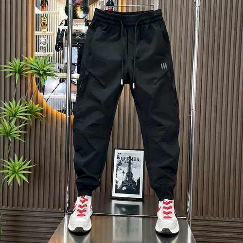 夏季韩版时尚户外束脚工装裤男士
