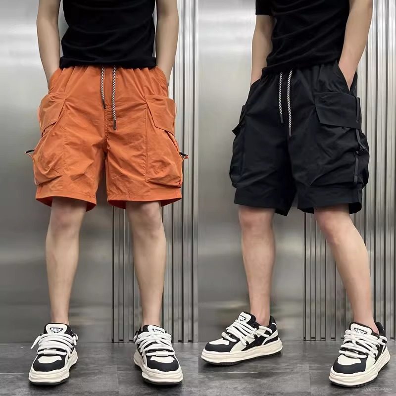 夏季潮流大口袋工装短裤男士轻薄透气外穿高级感速干沙滩五分裤子,男装,短裤,淘宝优惠券,粉丝福利购,淘宝优惠卷