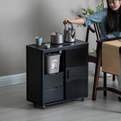 乌檀木茶水柜家用小型可移动茶台烧水壶一体沙发边柜茶桌侧边边几