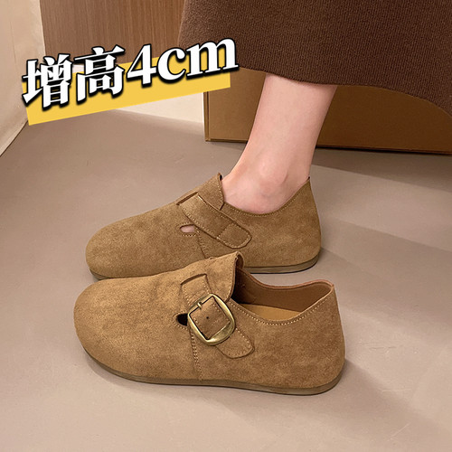 【巨好看】厚底内增高全包勃肯鞋