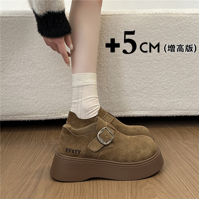 小个子厚底增高勃肯鞋女鞋子爆款2026新款春季复古一脚蹬乐福单鞋,女鞋,勃肯鞋/软木鞋,淘宝优惠券,粉丝福利购,淘宝优惠卷