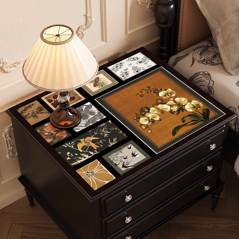 床头柜盖布防水防尘免洗桌面垫