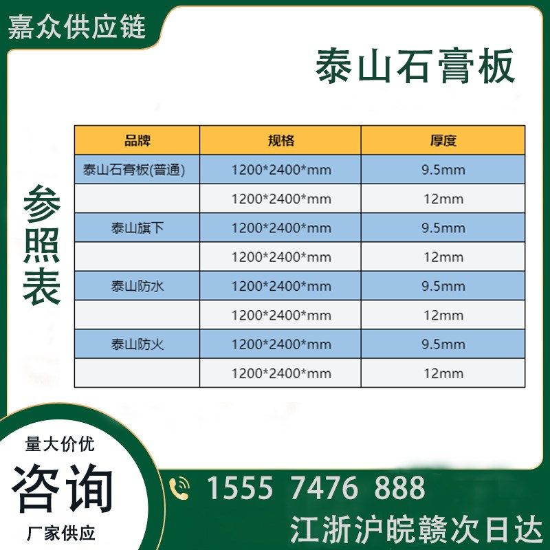 泰山牌石膏板隔墙隔断轻钢龙骨吊顶 工厂房办公室店铺等建材装修