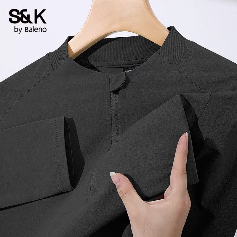 班尼路S&K系列速干t恤男长袖2026春季新款跑步运动打底衫男款上衣,男装,T恤,淘宝优惠券,粉丝福利购,淘宝优惠卷