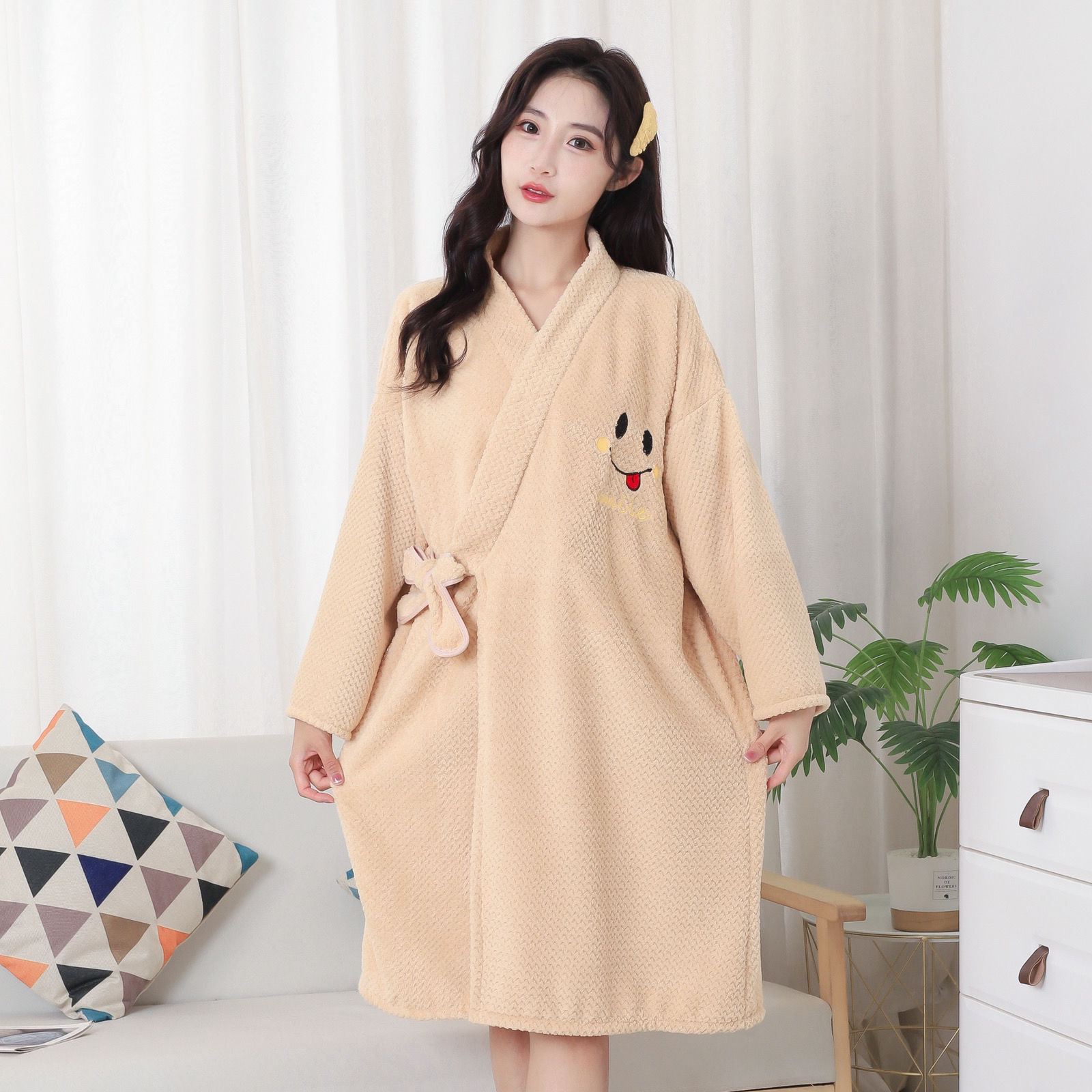 浴袍女加厚吸水速干浴裙情侣同款