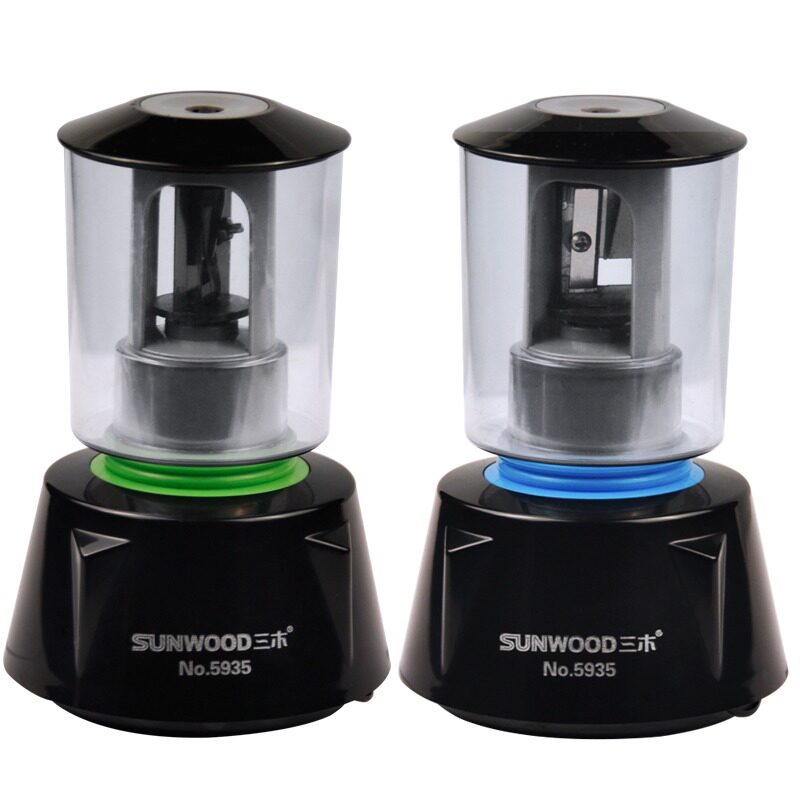 三木/Sunwood电动削笔器刨笔器铅笔削笔器绘画 削笔机双供电5945