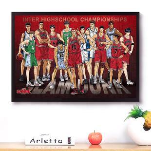 灌篮高手拼图木质1000片带框樱木花道流川枫三井寿解压送男友礼物