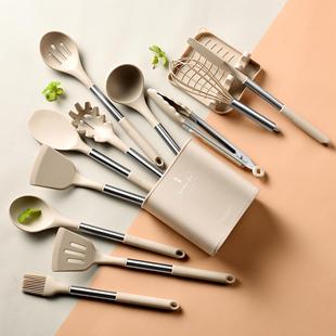 家用食品级不粘锅专用炒菜铲 LAIYA耐高温高颜值硅胶锅铲厨具套装