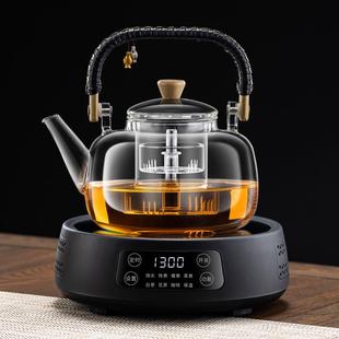 玻璃烧茶壶电热蒸煮茶器一体泡茶家用电陶炉养生茶具套装 2024新款
