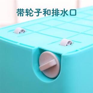 接水桶带下排水44cm地拖桶大号加厚长方形洗拖把桶挤水桶海绵拖布