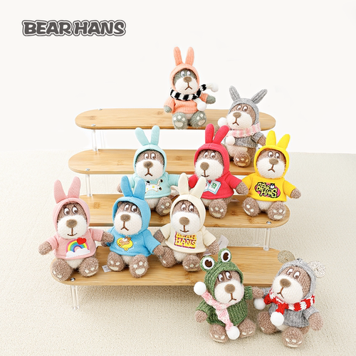 周边小熊汉斯毛绒挂件兔耳汉斯
