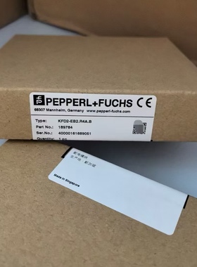 KFD2-EB2.R4A.B德国倍加福安全栅 货号:189784全新原装 现货包邮