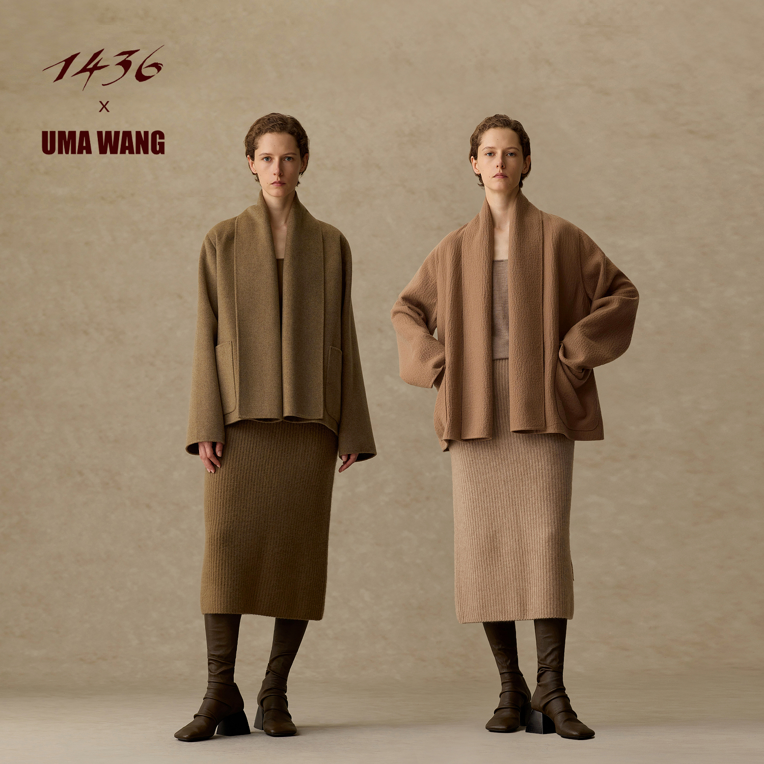 1436 X UMA WANG联名系列2025年秋冬新品女士外套