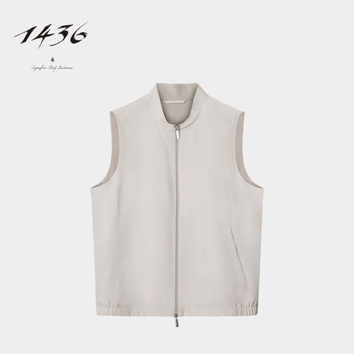 1436Light City Life 2026春夏新品棒球领男士马甲