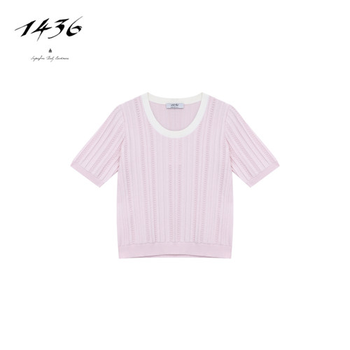 1436圆领精纺女士套衫