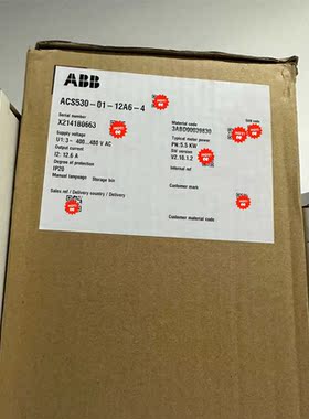 现货ACS530-01-12A6-4原装ABB变频器
