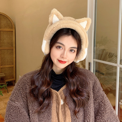 季新款猫爪耳罩可爱毛绒猫耳朵保暖防风防寒耳罩耳套耳捂耳包