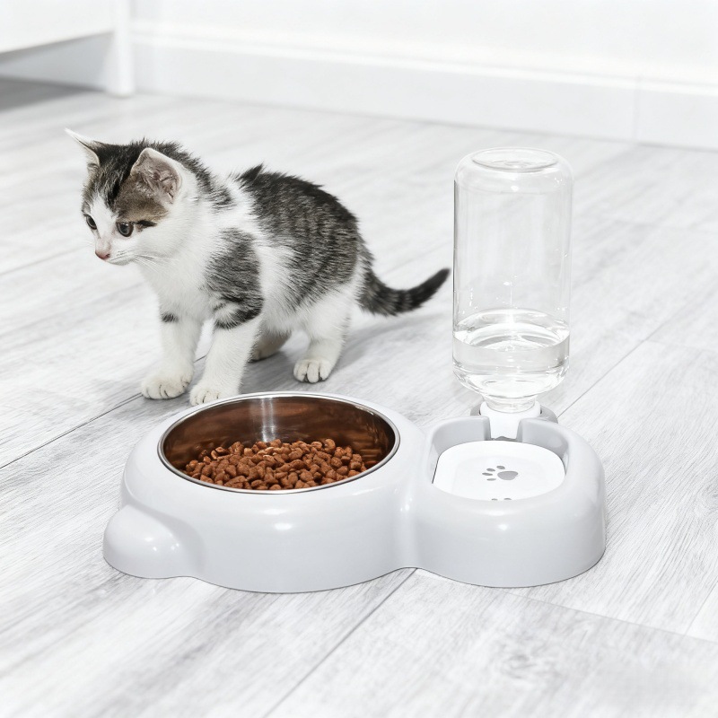 宠物碗二合一饮水狗碗盆宠物喂食器喝水喂食狗狗食盆防打翻猫碗