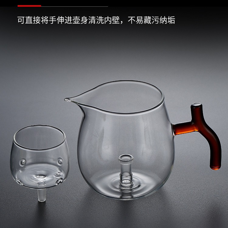 新款日式小青柑煮茶壶家用高硼硅耐热玻璃透明泡茶公道杯