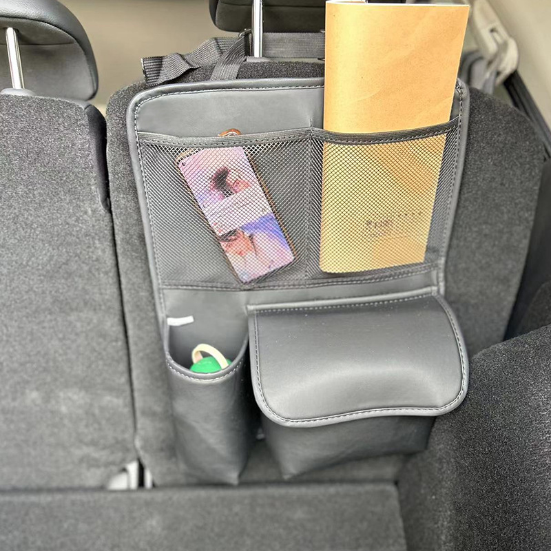 汽车SUV座椅后背收纳袋挂袋车载纸巾盒椅背储置物架车内装饰用品