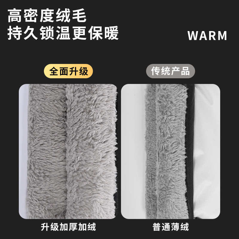 电动车手把套冬季电瓶自行车护手罩摩托三轮车冬款棉手套加绒加厚