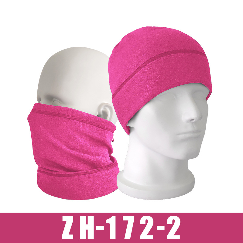 多用围脖加绒保暖脖套帽子抽拉绳挡风面罩围巾