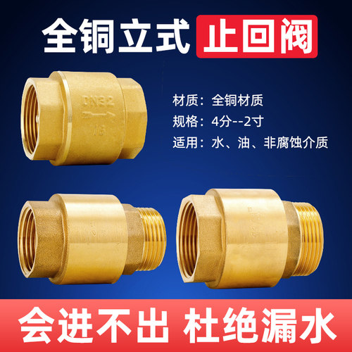 立式止回不回流内外丝百战阀门