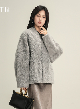 序缇质造奢侈品稀有100%拉贡皮毛一体 高端皮草外套女H270-26030