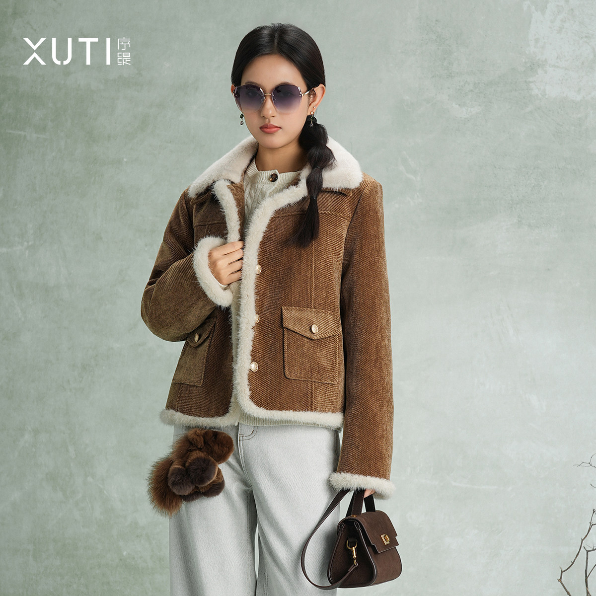 序缇质造90白鹅绒水貂毛羽绒服外套女冬季新款复古上衣J139-27175,女装/女士精品,上衣,淘宝优惠券,粉丝福利购,淘宝优惠卷