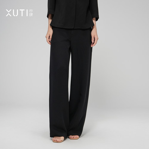 国风复古新中式女装桑蚕丝裤子