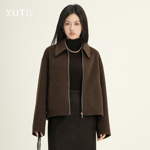 序缇质造100%驼绒外套女高级感简约2025秋冬新款 25210 上衣H297