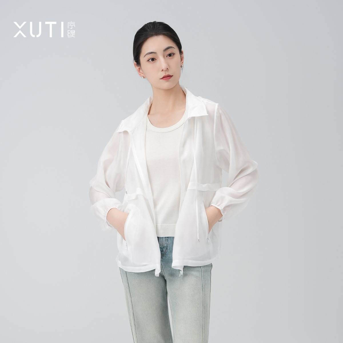 新中式桑蚕丝防晒衣女时尚上衣