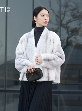 序缇质造『风华绝代』奢侈品100%水貂加厚外套女冬季H270-26972