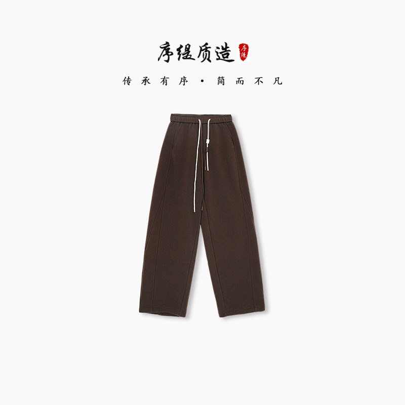 休闲阔腿裤女冬季新款宽松显瘦