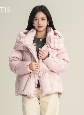 序缇质造『观山』高端95白鹅绒连帽羽绒服女加厚外套H317-26027