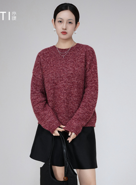 序缇质造秋季山羊绒桑蚕丝保暖毛衣女2025新款针织上衣J93-22960