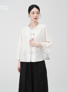 序缇质造春夏新款复古国风新中式女装桑蚕丝上衣H260-12269
