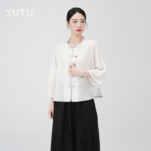 国风新中式女装桑蚕丝上衣