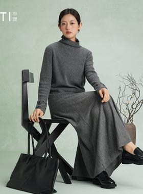 序缇质造100%山羊绒 高领针织打底上衣女冬季新款羊绒衫J77-27086