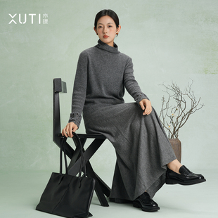 J77 序缇质造100%山羊绒 羊绒衫 新款 27086 高领针织打底上衣女冬季