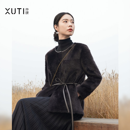 baby毛拉贡皮毛一体奢侈品皮草女