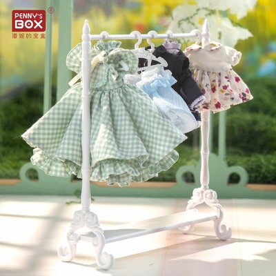 潘妮的宝盒洛可可衣架套装8分bjd娃娃衣服收纳配件可动人偶服装