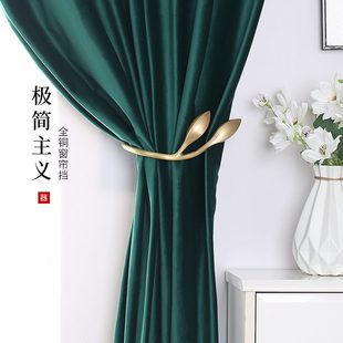 饰挂配件主义钩欧式 轻奢简约北欧壁窗帘挂钩创意艺术全铜极简扣装