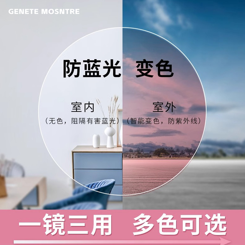 感光變色近視鏡片可配度數