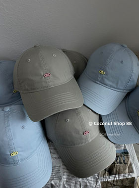 Coconut 超级百搭～韩国ins风立体字母软顶棒球帽女显脸小鸭舌帽