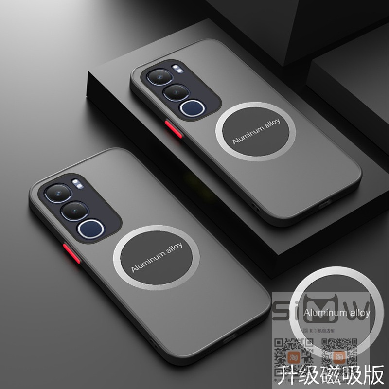 适用于vivoy505g手机壳磁吸vivo Y50m 5G透明保护套V2443A镜头全包防摔V2443BA磨砂Y5O外壳Y5Om男女丫50m新款