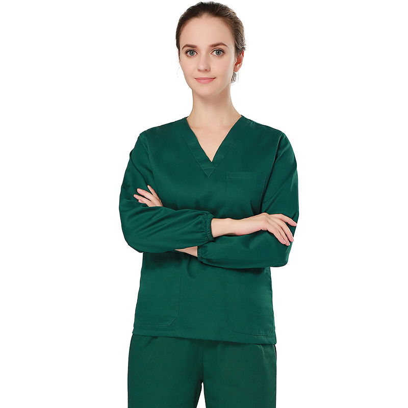 医舒纯棉手术服女短袖手术室工作服洗手衣手术服男分体套装护士服