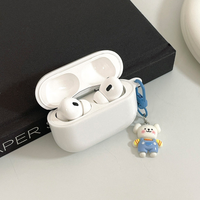 无耳机ins果冻白小狗适用苹果AIRPODSPRO2二代蓝牙3代IPHONE无线耳机壳第二第三代保护套三代耳机盒创意软壳
