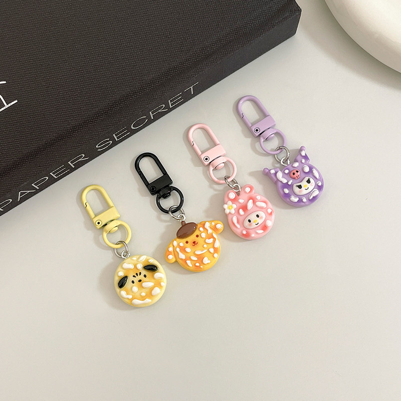 【同品类已售1W+单】粉色美兔雪饼少女手机小挂件新款礼物配饰挂饰闺蜜饰品包包钥匙扣垫片挂绳小东西
